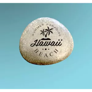 Магнит на холодильник ГАВАЙИ нат. камень Галька 4-5 см Магнит на холодильник ГАВАЙИ нат. камень Галька 4-5 см